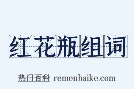 红花瓶组词是什么意思的图片